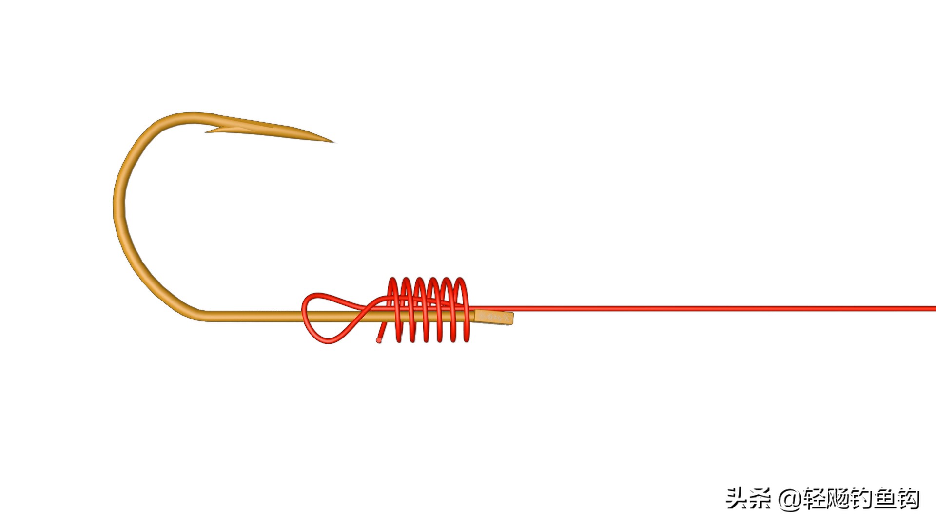 鱼钩内绕线怎么绑？简单易学的超详细高清图解教程  -图5