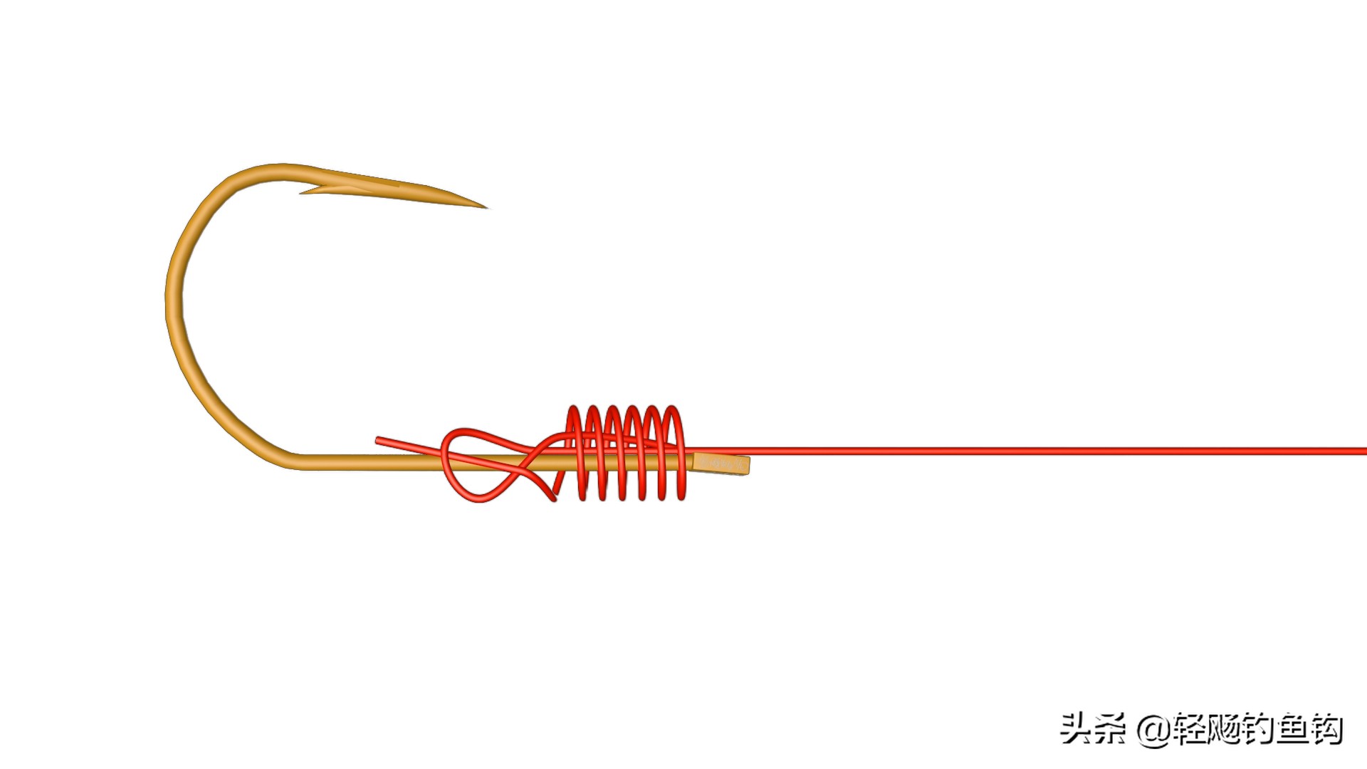 鱼钩内绕线怎么绑？简单易学的超详细高清图解教程  -图6